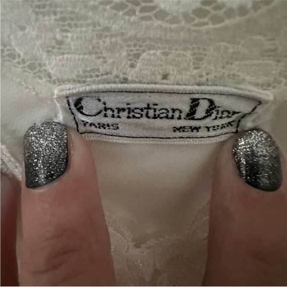 Vintage 70’s Christian Dior Satin Camisole Small Union Made - Picture 11 of 13